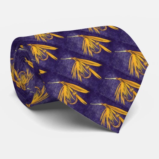 "Big Yellow May" forel Natte Stropdas (Opgerold)