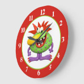 Big Yellow Nose Monster Grote Klok (Hoek)