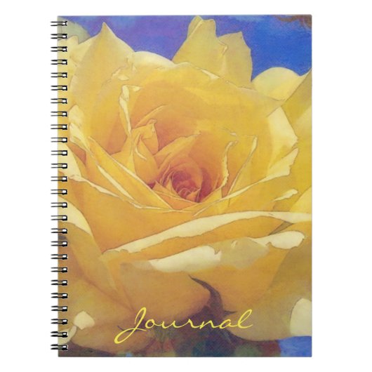 Big Yellow Rose Flower Journal-Notitieboek Notitieboek (Voorkant)
