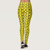 Big Yellow School Bus Bus Driver Docer Leggen Leggings (Achterkant)