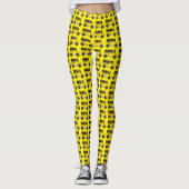 Big Yellow School Bus Bus Driver Docer Leggen Leggings (Voorkant)
