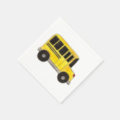 Big Yellow School Bus-docent Napkins Servet (Hoek)