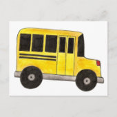 Big Yellow School Bus Driver Teacher Briefkaarten (Voorkant)