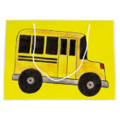 Big Yellow School Bus Driver Teacher Education Large Cadeautasje (Voorkant)