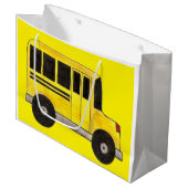 Big Yellow School Bus Driver Teacher Education Large Cadeautasje (Voorkant Gekanteld)