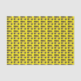 Big Yellow School Bus Driver Teacher Education Tissuepapier