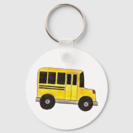 Big Yellow School Bus Driver Teacher Gift Sleutelh Sleutelhanger
