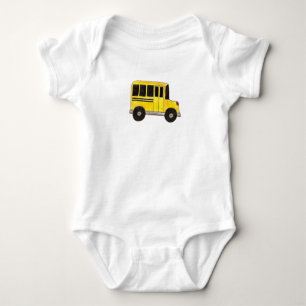 Big Yellow School Bus Education Teacher Bus Driver Romper