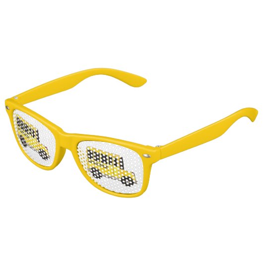 Big Yellow School Bus Party Shades Kinder Zonnebril (Gekanteld)