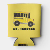 Big Yellow School Bus Personeelsrijdend busbestuur Blikjeskoeler (Voorkant)