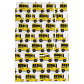 Big Yellow School Bus Teacher Driver Education Medium Cadeauzakje (Achterkant)