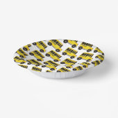 Big Yellow School Bus Teacher Driver Education Papieren Kommen (Gebogen)