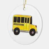 Big Yellow School Bus Teacher Driver Gift Keramisch Ornament (Links)
