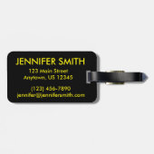 Big Yellow School Bus Teacher Transportation Bagagelabel (Achterkant horizontaal)