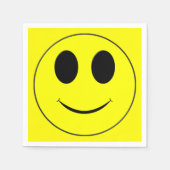 Big Yellow Smiley-Paper Coctail Napkins Servet (Voorkant)