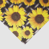 Big Yellow Sunflower en Industrial Grid Tissuepapier (Detail)