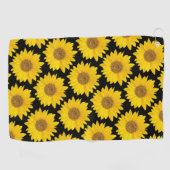 Big Yellow Sunflower Golfhanddoek (Horizontaal)