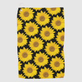 Big Yellow Sunflower Golfhanddoek (Voorkant)