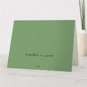 Big Yellow Sunflower Kaart (Achterkant)