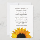 Big Yellow Sunflower Weddenschap Kaart (Voorkant)