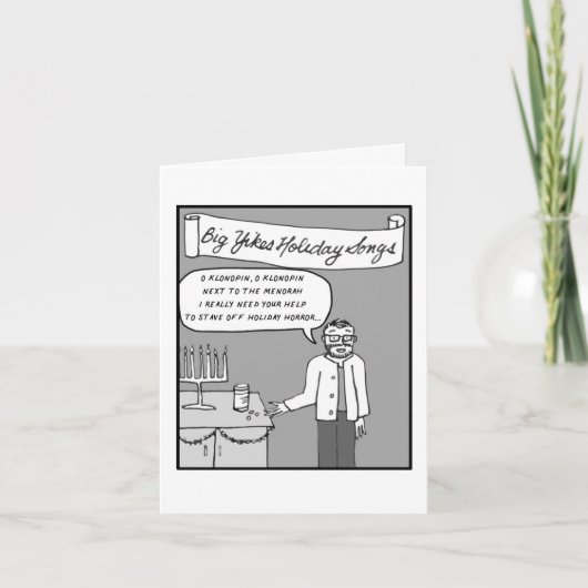 Big Yikes Holiday Card: Hanukkah, O Hanukkah Bedankkaart (Voorkant)