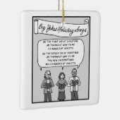 Big Yikes Ornament: 12 dagen Kerstmis Keramisch Ornament (Rechts)