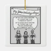 Big Yikes Ornament: 12 dagen Kerstmis Keramisch Ornament (Achterkant)