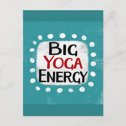 Big Yoga Energie Briefkaart (Voorkant)