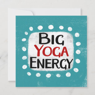 Big Yoga Energie Wenskaart Kaart