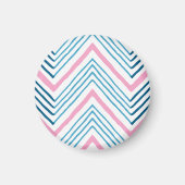 Big Zag Chevron in Pink and Aqua Magnet