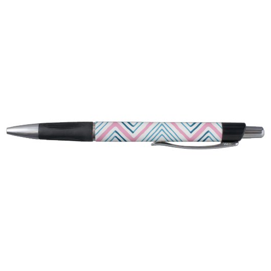 Big Zag Chevron in Pink and Aqua Pen (Bodem)