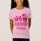 Big Zister Roze Cupcake Sweets Cake Sprinkles T-shirt (Voorkant)