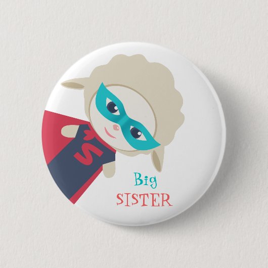 Big zus Badge Ronde Button 5,7 Cm (Voorkant)