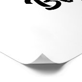 Big zus gepersonaliseerde hondenfoto poster (Hoek)