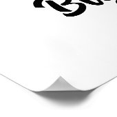 Big zus hond gepersonaliseerde foto poster (Hoek)