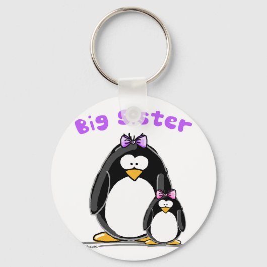 Big zus Penguin Sleutelhanger (Voorkant)