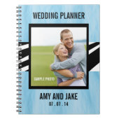 Biganner notebook Foto Zebra blauw Notitieboek (Voorkant)