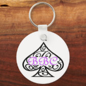 BigBlackCock Queen of Spades Sleutelhanger (Voorkant)