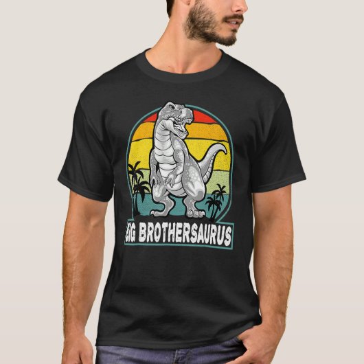 Bigbrosaurus Rex Dinosaur Big Bro Saurus Brother F T-shirt (Voorkant)