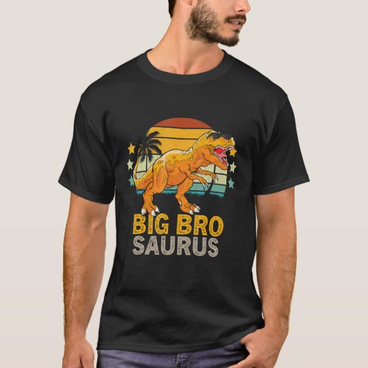 Bigbrosaurus Rex Dinosaur Big Bro Saurus Brother T-shirt (Voorkant)