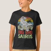 Bigbrosaurus T Rex Dinosaur Big Bro Saurus Brother T-shirt (Voorkant)