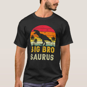 Bigbrosaurus T Rex Dinosaur Big Brother Saurus Ret T-shirt