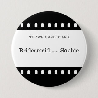 Bigdenbruid met filmthema ronde button 7,6 cm