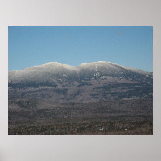 Bigelow "Indian Maiden" Mountain Range, Maine Poster (Voorkant)