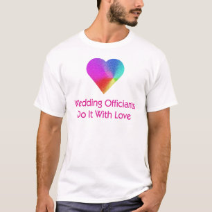 Bigende ambtenaren doen het met liefde t-shirt