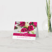 Bigende bloemen Daughter Bride om te worden Kaart (Voorkant)