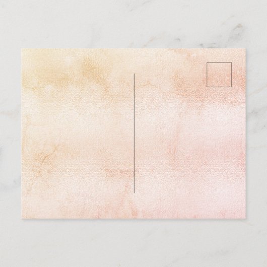 Bigende pampas gras blush boho uitnodiging briefkaart (Achterkant)