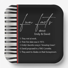 Bigende piano-toetsenbordvoetteksten papieren bordje