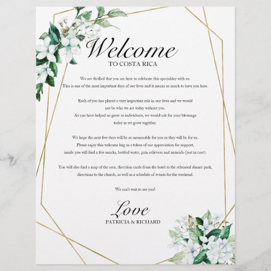 Bigende rondweg Geometric Floral Greenery (Voorkant)