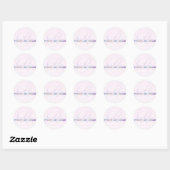 Bigende roze Sticker van de Damask-bloemen (Vel)